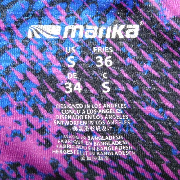 Marika Womens S Rainbow Multicolour Snake Skin  Print Athletic yoga leggings - Picture 3 of 7